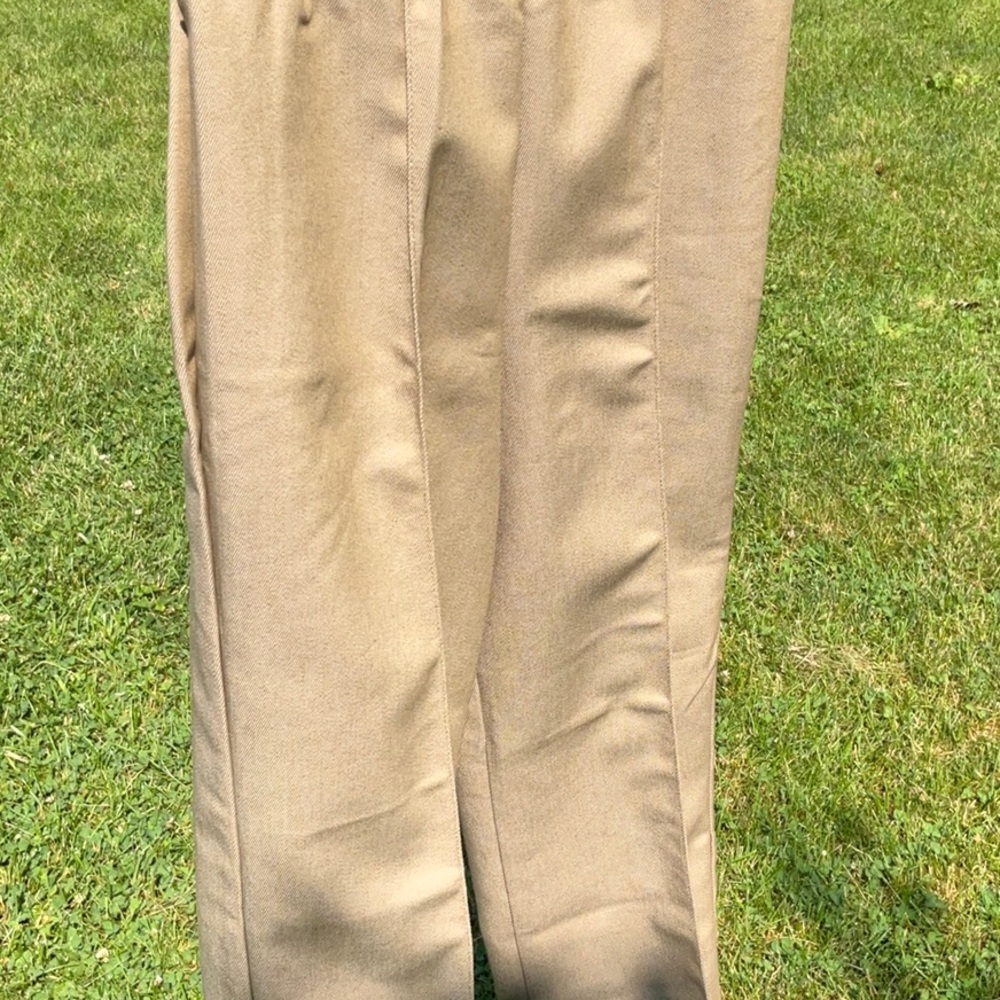 NWT Vintage Sears Pull ON stitch khaki denim jeans 10 petite Made in USA - Picture 2 of 10